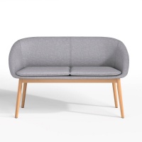 Диван Столовый 2-местный JIMI единый размер серый LA REDOUTE INTERIEURS  фото, kupilegko.ru